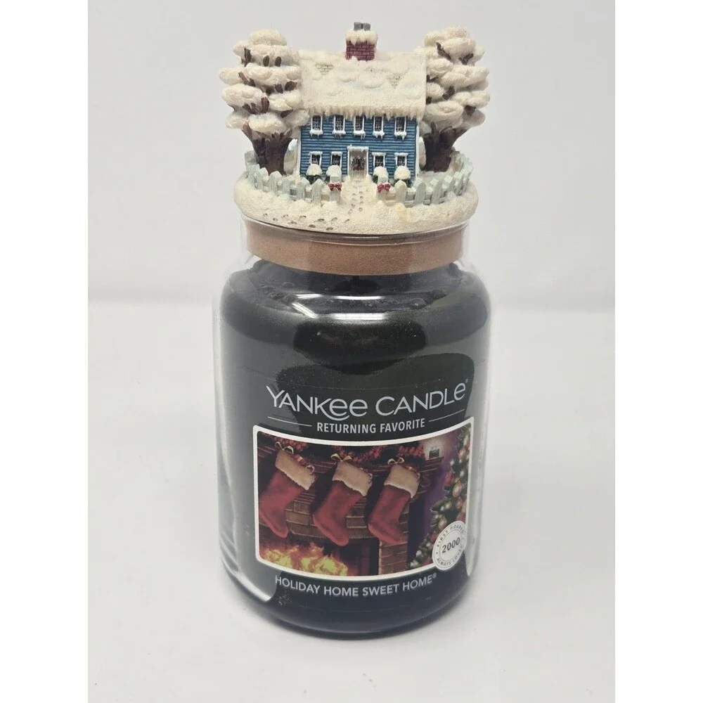 Yankee Candle Holiday Home Sweet Home 22oz w/ Our America Cottage Topper